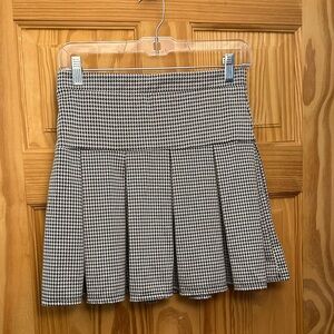 Caution To The Wind Black and White A-Line Skirt